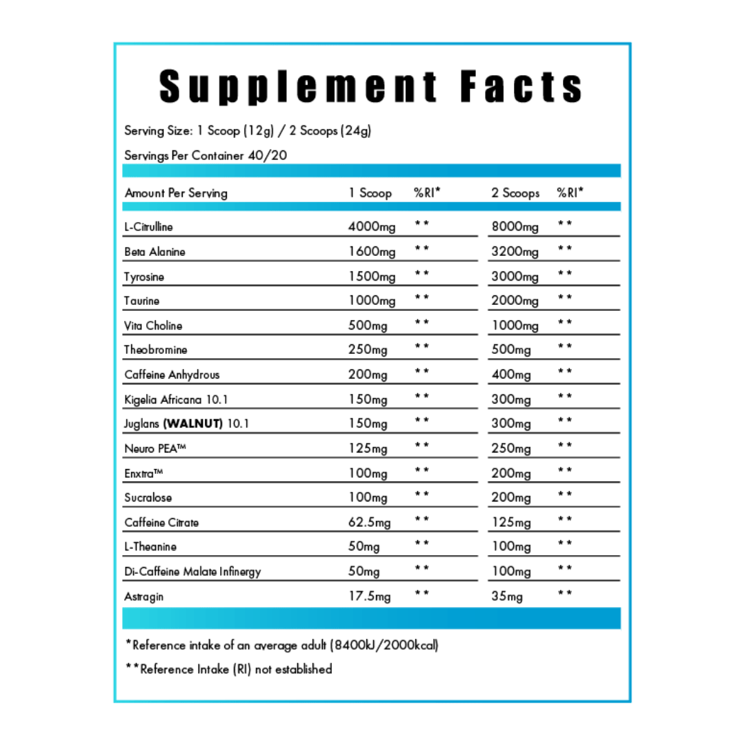 Havok Pre-Workout 40 Servings By Healer Labs London
