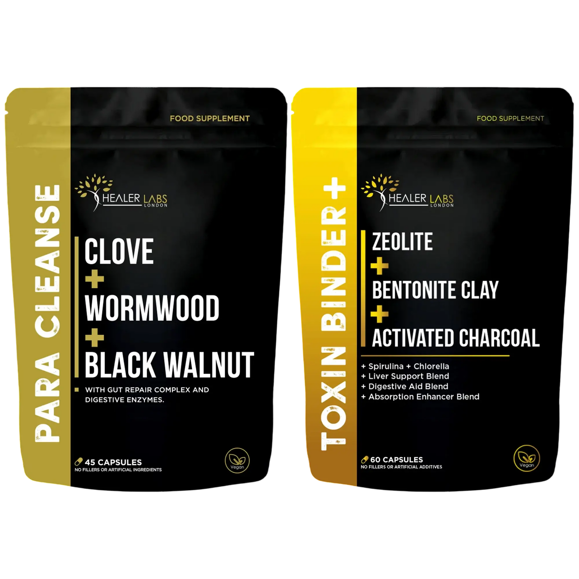 Para Cleanse + Toxin Binder Stack Healer Labs London