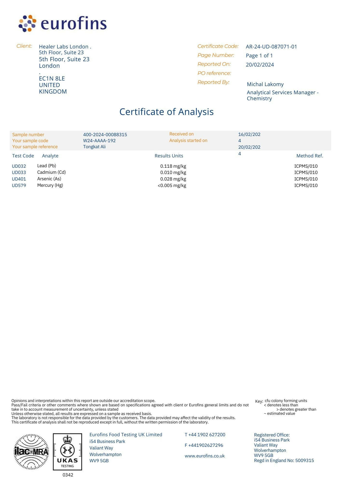 Fadogia Agrestis 20:1 + TongkatAli + Turkesterone 10% By Healer Labs London
