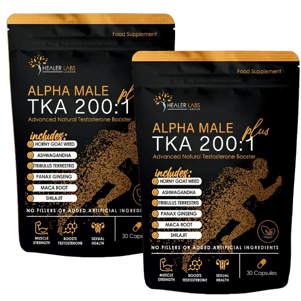 T Plus Ashwagandha, HGW, Tribulus Terrestris, Shilajit, Maca & Ginseng ( Pack of 2 ) By Healer Labs London