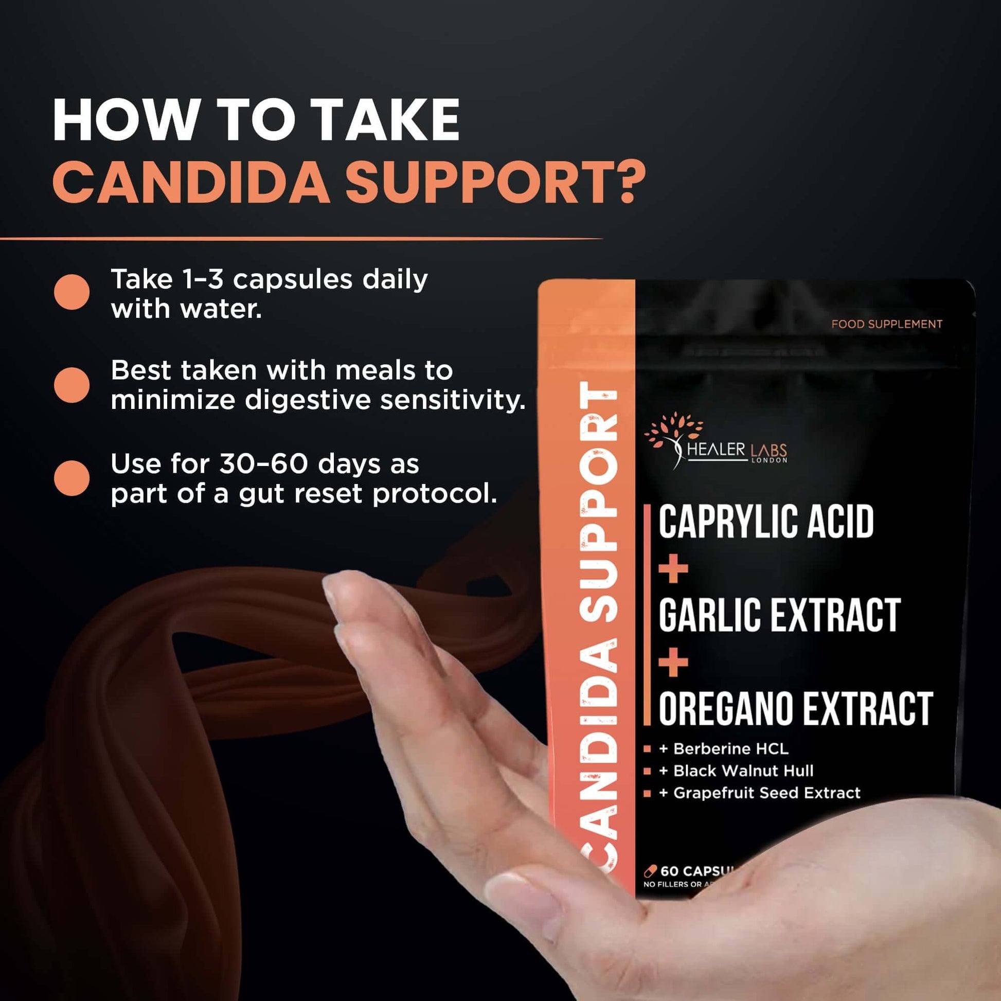 Candida Support Healer Labs London