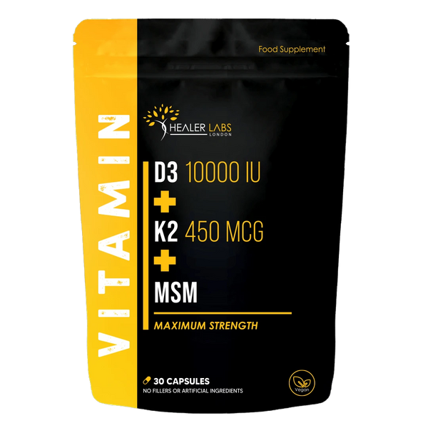 Vitamin D3 + K2 + MSM Healer Labs London