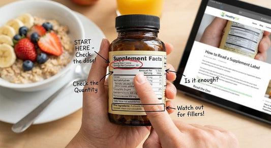 How to Read a Supplement Label By Healer Labs London