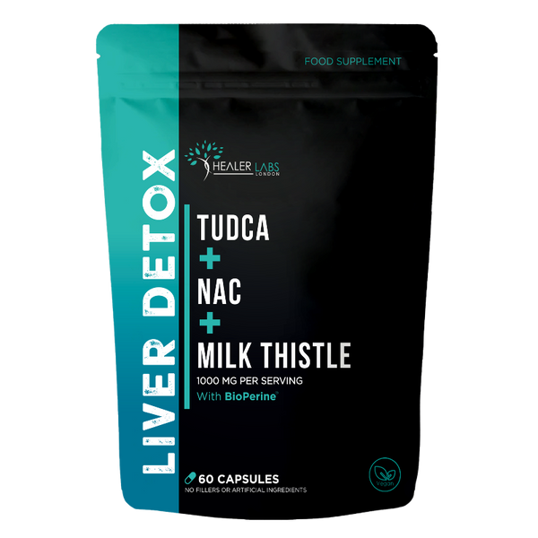 Liver Detox TUDCA + NAC With Milk Thistle Healer Labs London