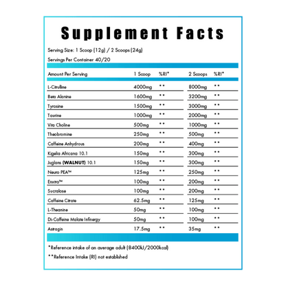Havok Pre-Workout 40 Servings By Healer Labs London