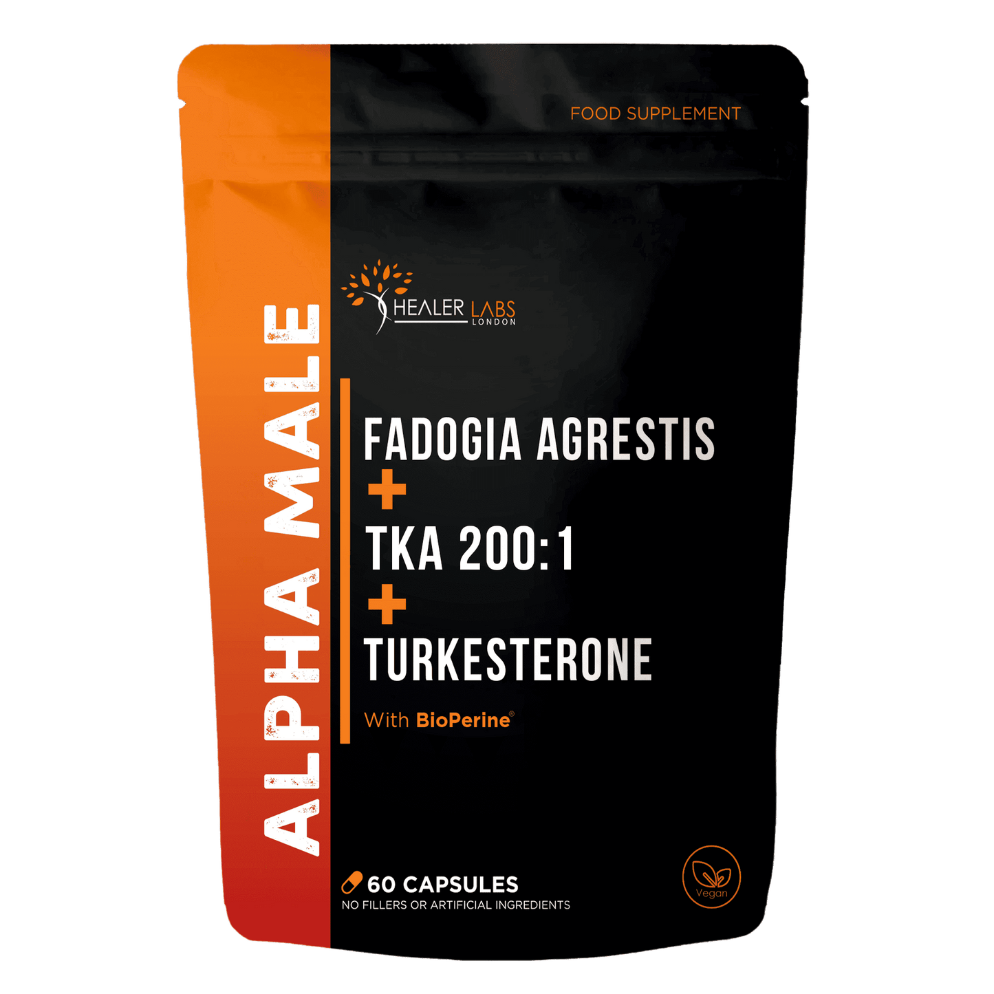 Fadogia Agrestis 20:1 + TongkatAli + Turkesterone 10% By Healer Labs London