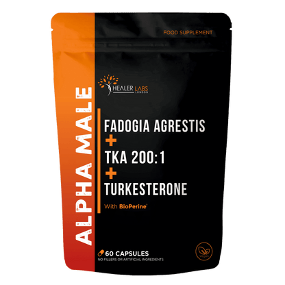 Fadogia Agrestis 20:1 + TongkatAli + Turkesterone 10% By Healer Labs London