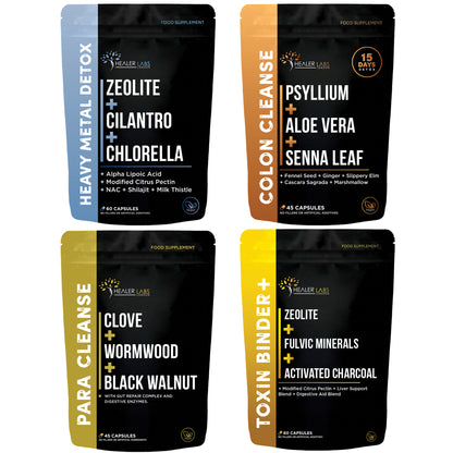 4-Phase Cleanse Support Stack By Healer Labs London