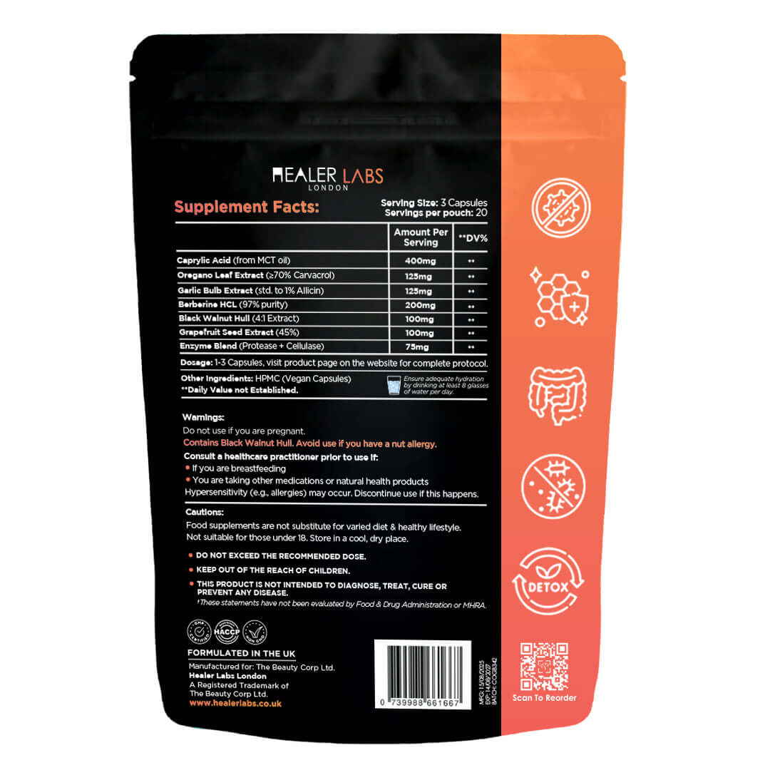 Candida Support By Healer Labs London