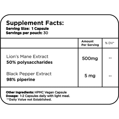 Lions Mane Mushroom By Healer Labs London
