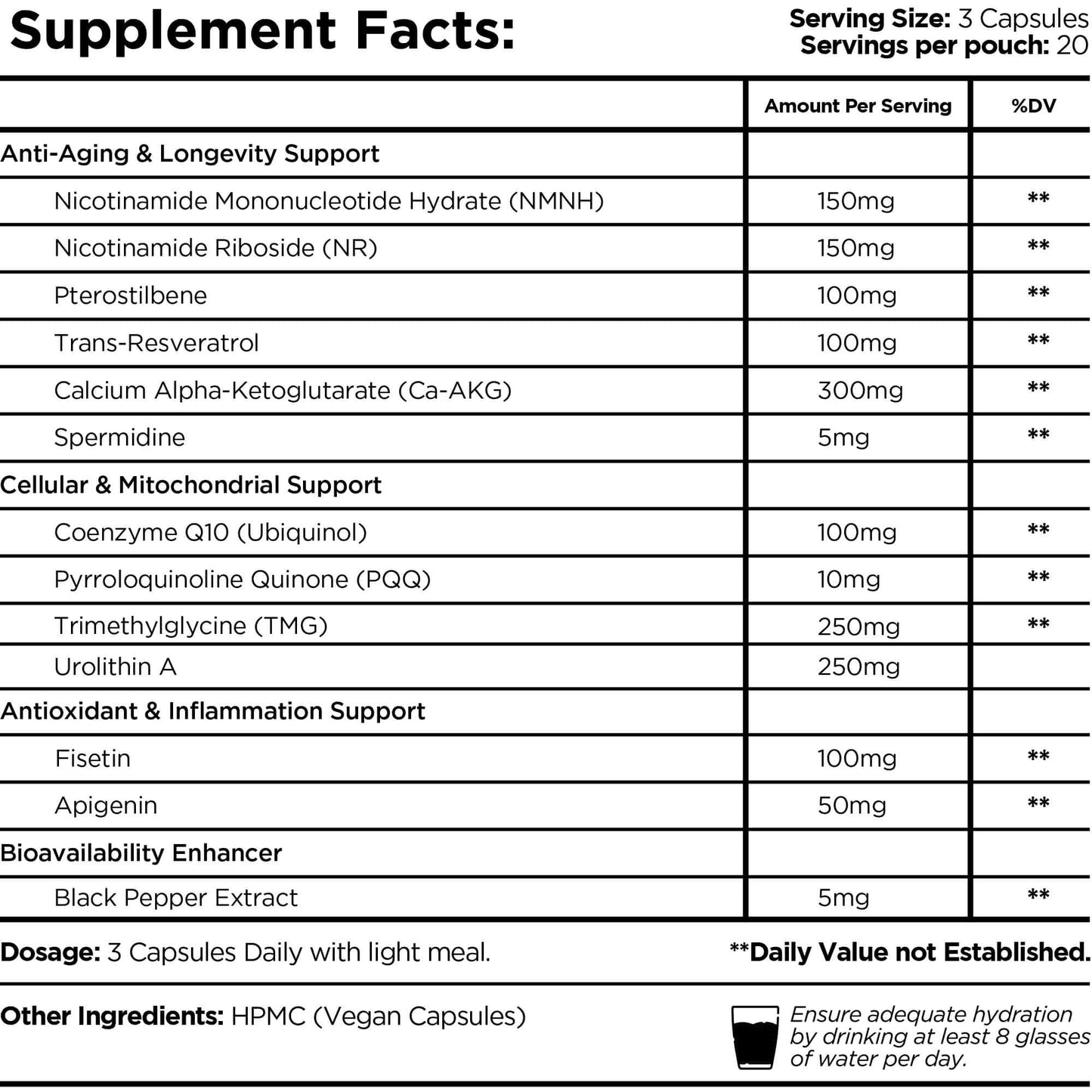 NAD+ Longevity Complex By Healer Labs London