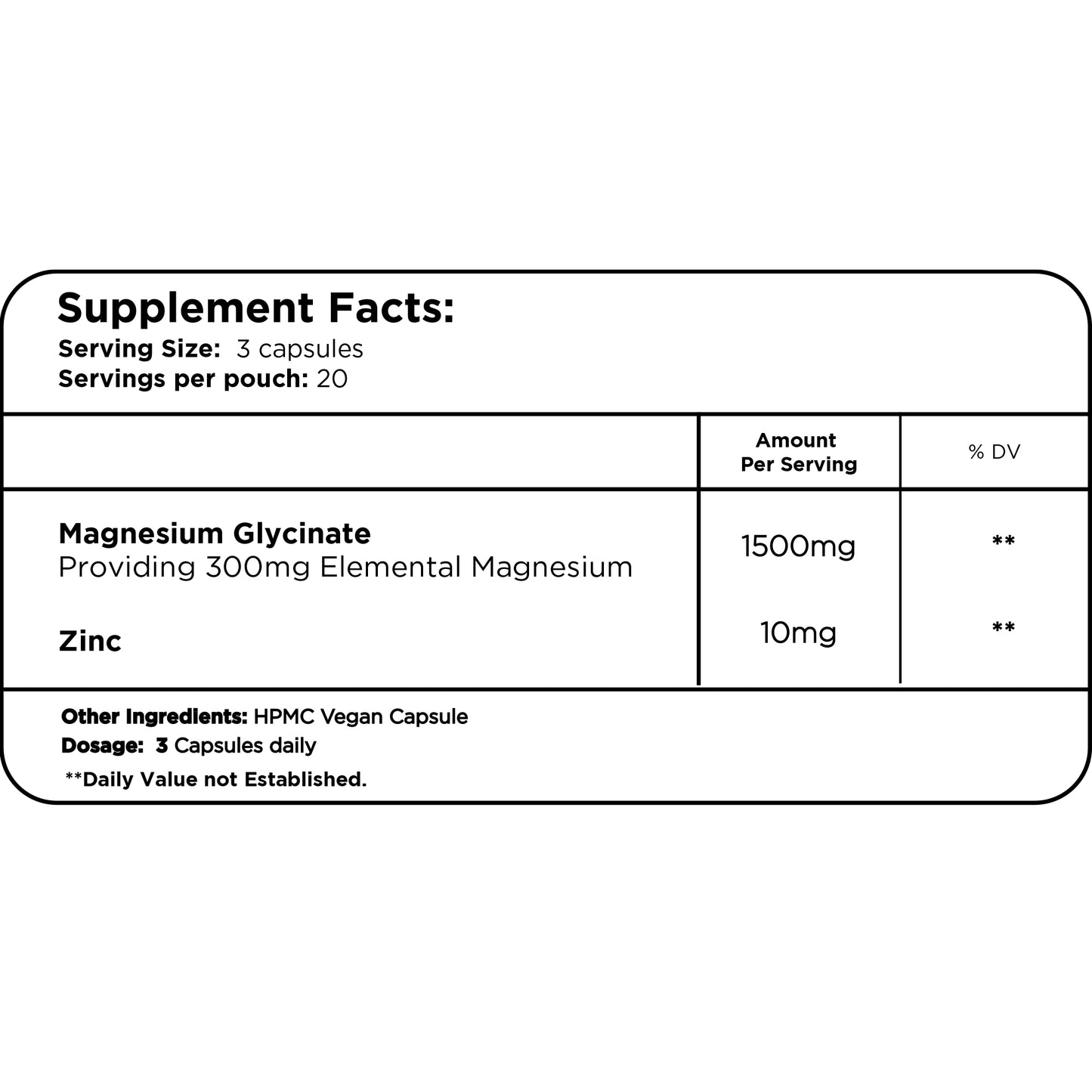 Magnesium Glycinate By Healer Labs London