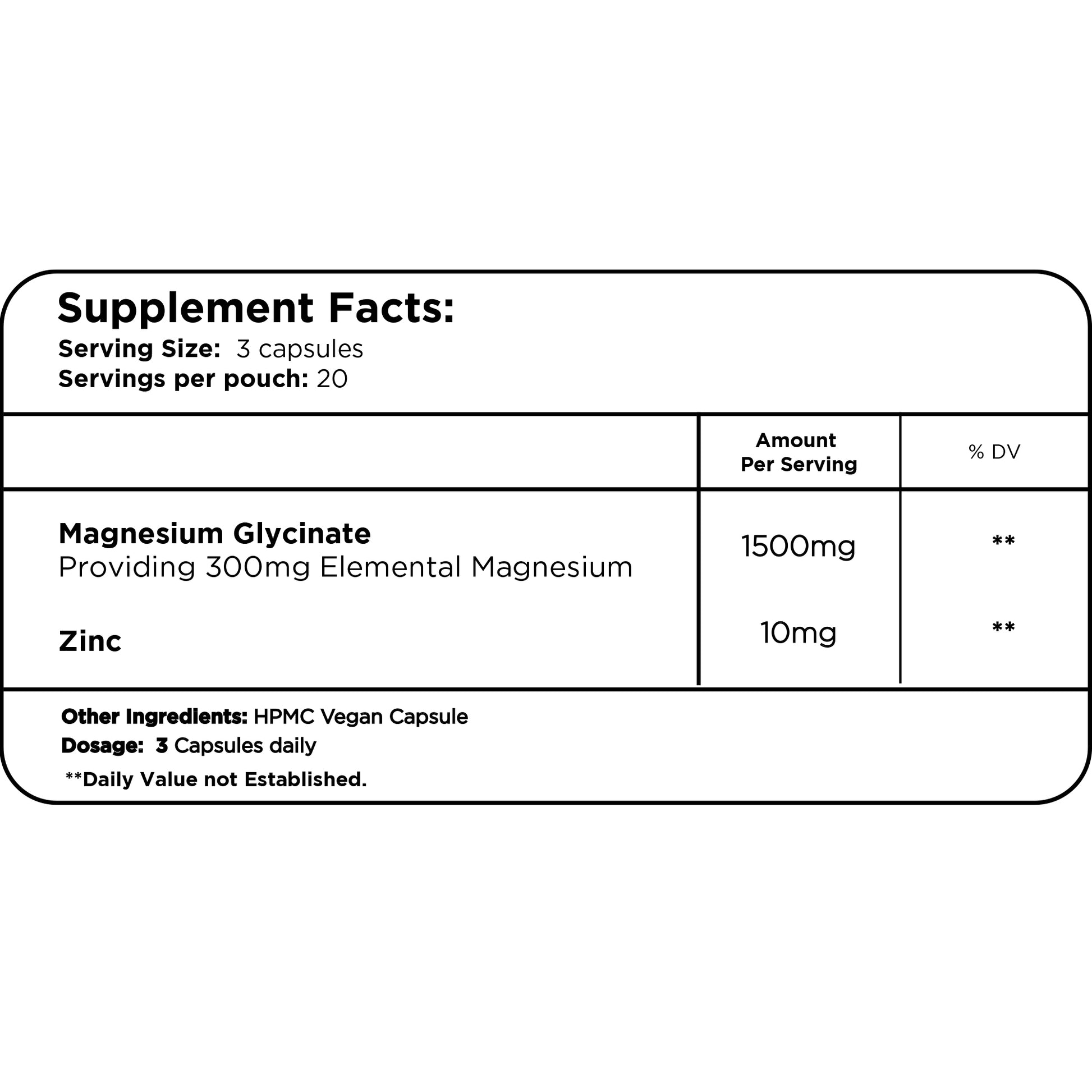 Magnesium Glycinate By Healer Labs London