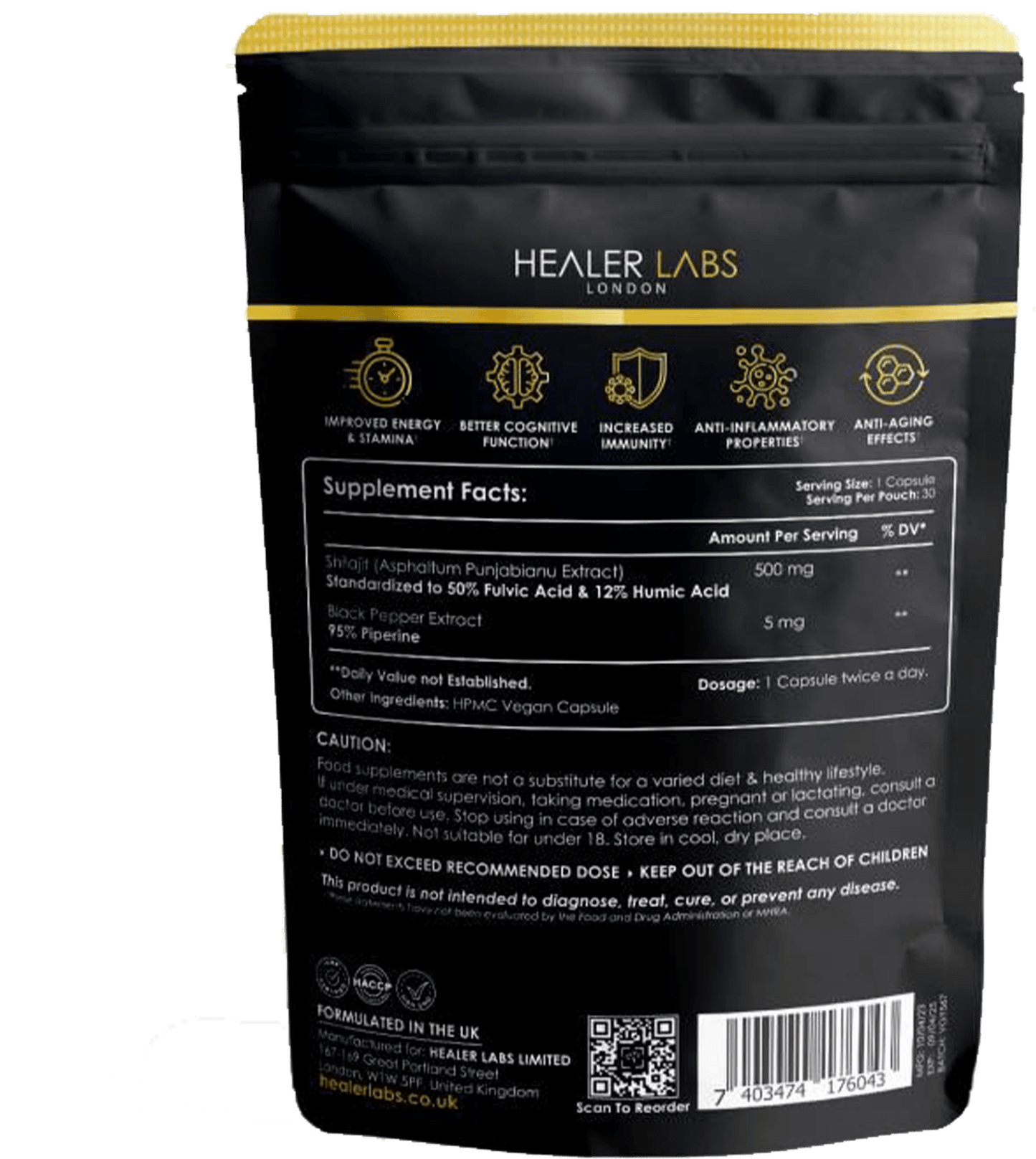 Himalayan Shilajit By Healer Labs London