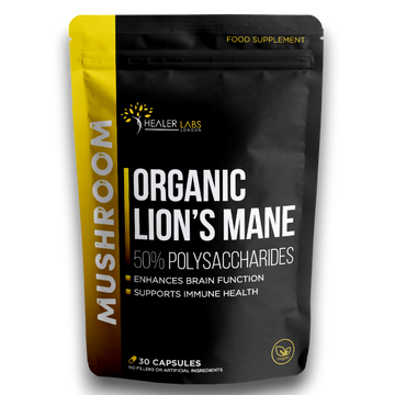 Organic Lions Mane 50% Polysaccharides 30 Capsules