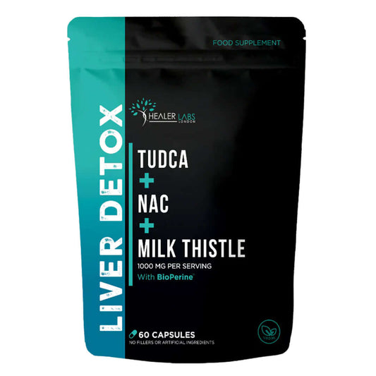 Liver Support TUDCA + NAC With Milk Thistle By Healer Labs London