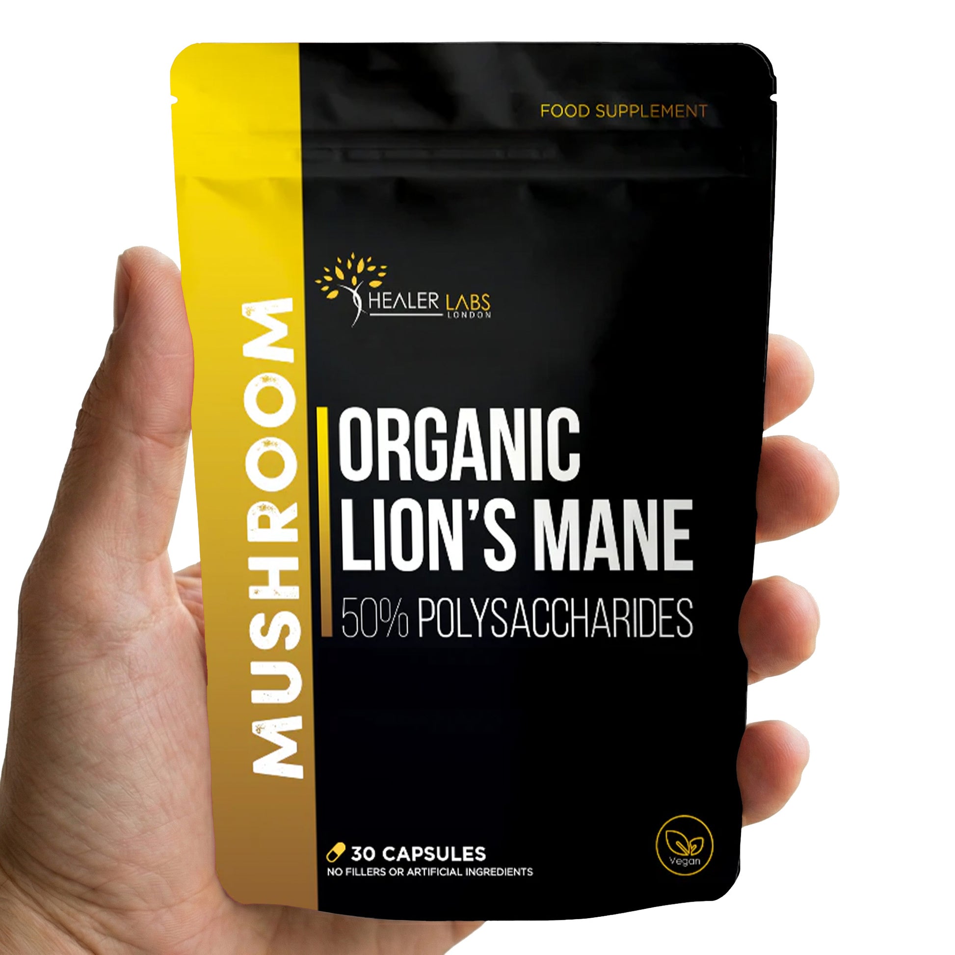 Lions Mane Mushroom By Healer Labs London