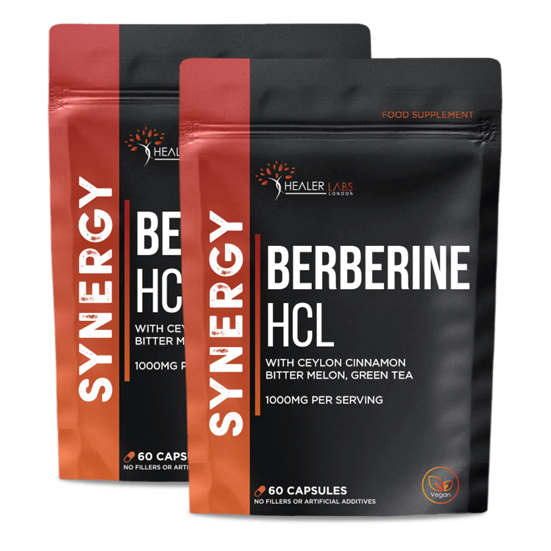Berberine HCL 97% With Ceylon Cinnamon & Bitter Melon (Pack of 2)