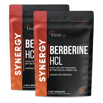 Berberine HCL 97% With Ceylon Cinnamon & Bitter Melon (Pack of 2)