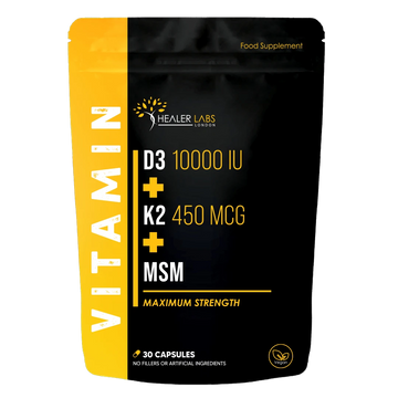 Vitamin D3 + K2 + MSM Healer Labs London