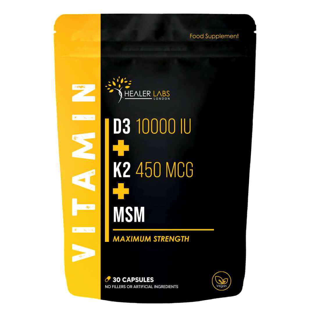 Vitamin D3 + K2 + MSM By Healer Labs London