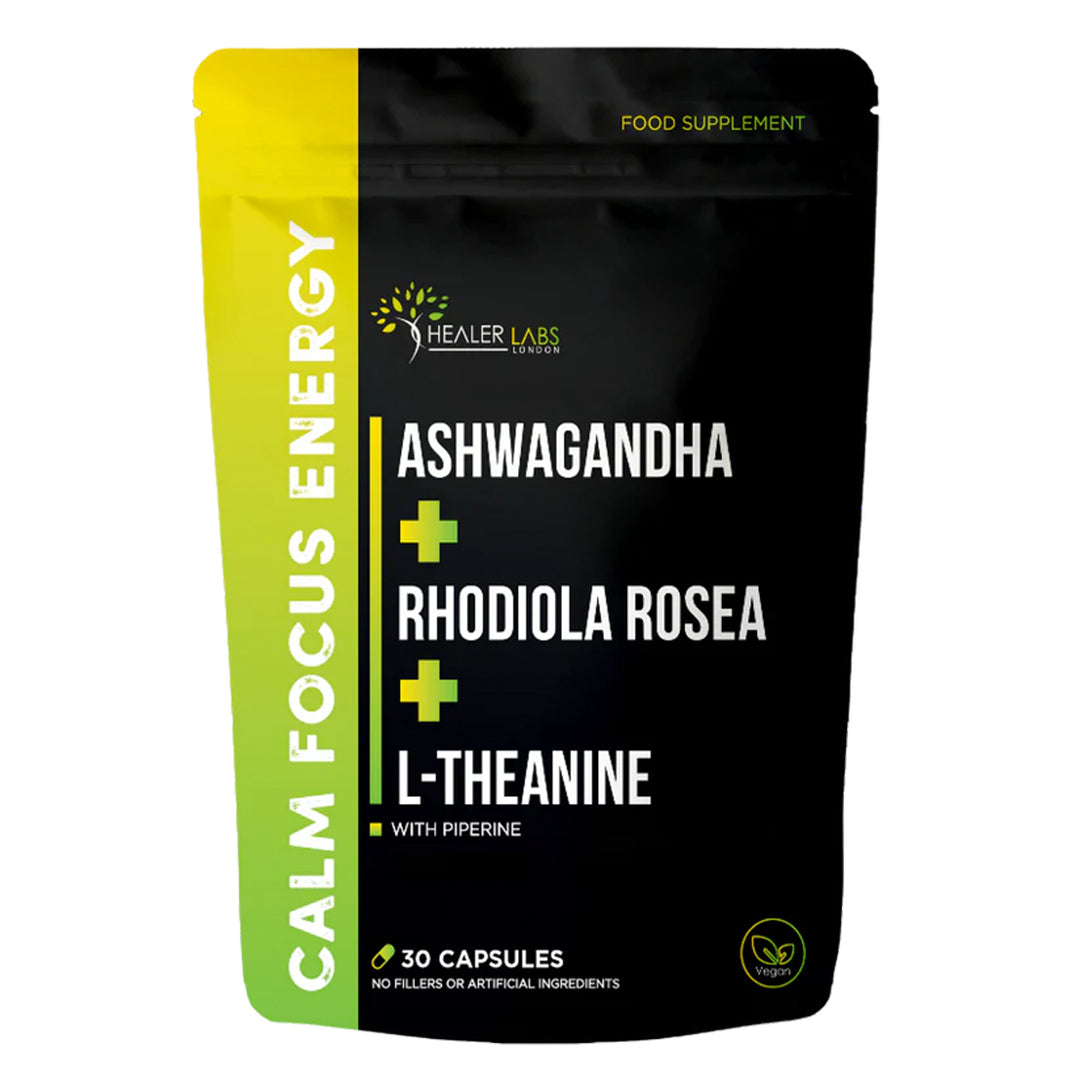 Ashwagandha + Rhodiola Rosea + L-Theanine By Healer Labs London