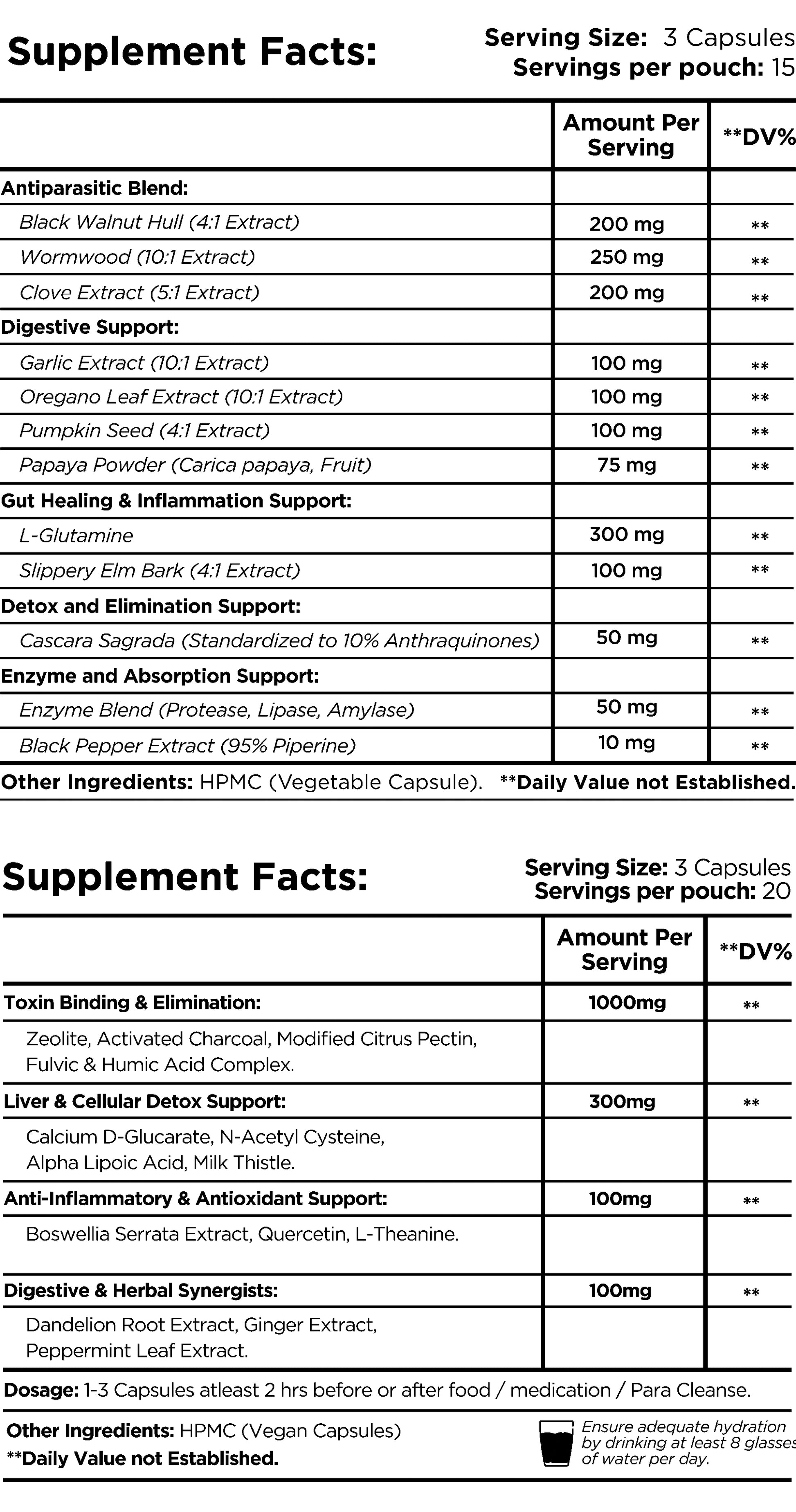 Para Cleanse & Toxin Binder + Stack By Healer Labs London