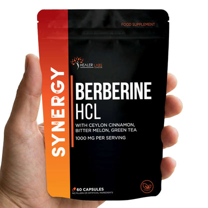 Berberine HCL 97% With Ceylon Cinnamon & Bitter Melon By Healer Labs London