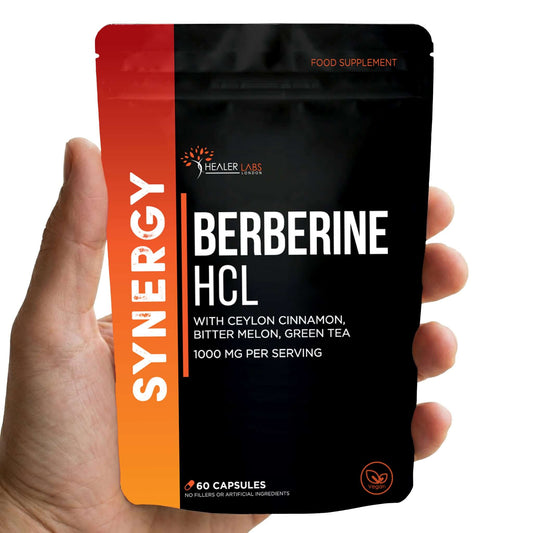 Berberine HCL 97% With Ceylon Cinnamon & Bitter Melon By Healer Labs London
