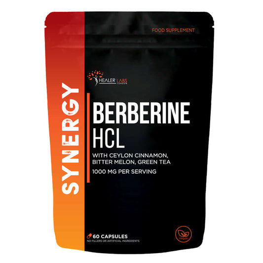 Berberine HCL 97% With Ceylon Cinnamon & Bitter Melon By Healer Labs London