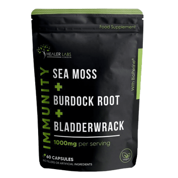 Organic Sea Moss, Bladderwrack and Burdock Root -  Healer Labs UK.