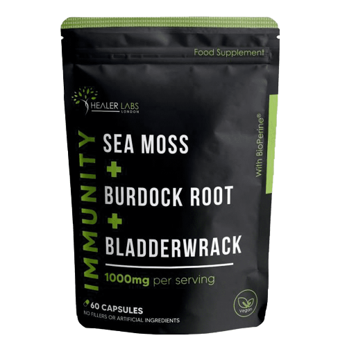Sea Moss, Bladderwrack and Burdock Root Healer Labs London UK