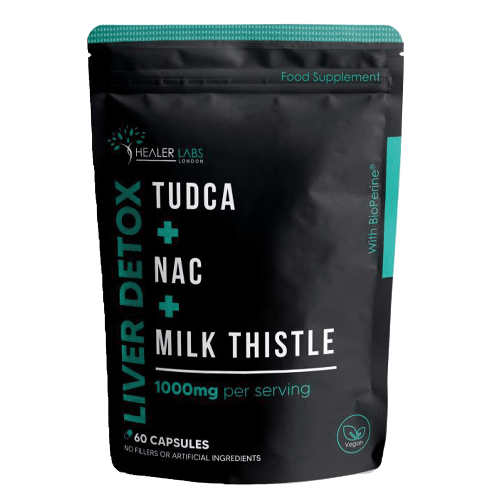 Liver Detox TUDCA + NAC With Milk Thistle Healer Labs London UK