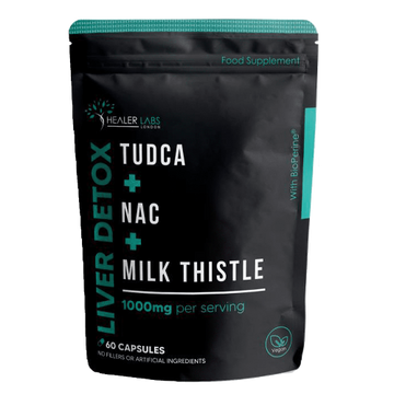 Liver Detox TUDCA + NAC With Milk Thistle -  Healer Labs UK.